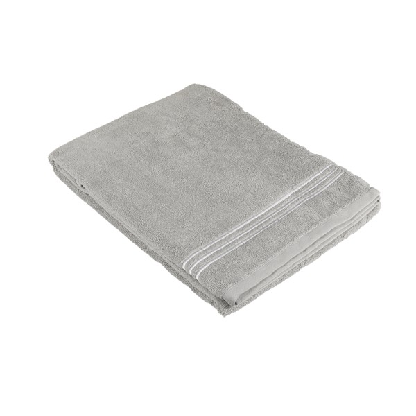 Bath towel Fazzini Isola 100X150 color Gray + White