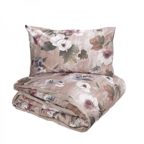 Duvet cover set double bed Fazzini Velvet in Pink color