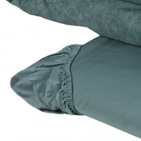 Housse de couette complète lit double Fazzini Galuchat couleur Pétrole