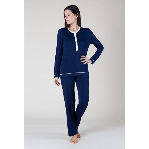 Camicia Notte Donna Maryplaid Taglia M - colore Navy 6M94380
