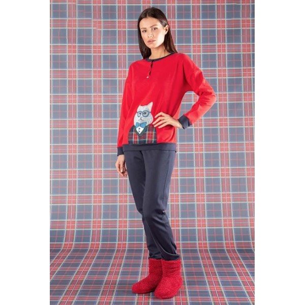 Pajamas Woman Maryplaid Size XL - Red color 6M94799