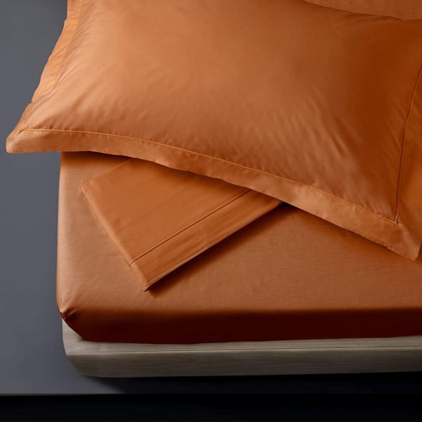 Pair of pillowcases 52x80 Camillatex NK COLOR color apricot
