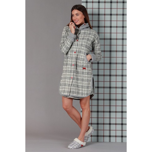 Dressing gown for women Maryplaid Size XXL - color...