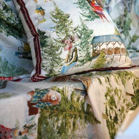 Cuscino arredo in Lino Tessitura Toscana Funes