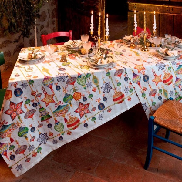 Tovaglia Rettangolare Stardust 170X270 colore Bianco