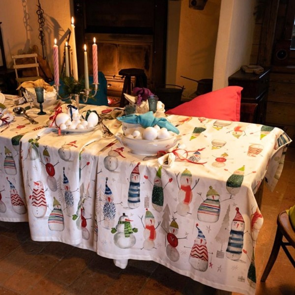 Rectangular Tablecloth Snowpop 170X270 cm White color