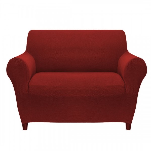 Housse de fauteuil 1 Porte Housse de canapé Fazzini couleur Bordeaux