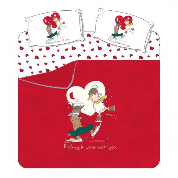 Completo lenzuola letto Singolo Happy People Falling...