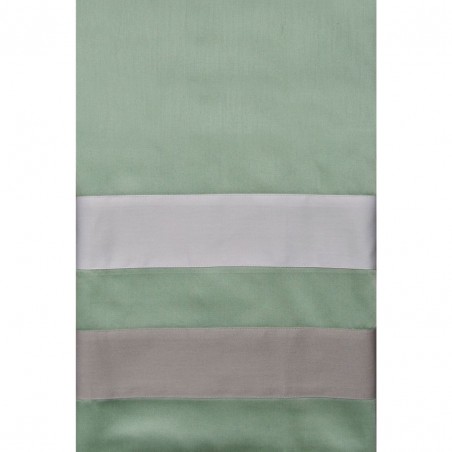 Completo lenzuola letto matrimoniale Cavalieri tripla balza colore verde (27)