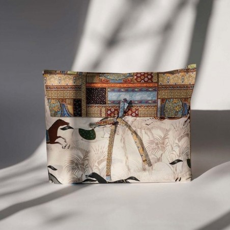 Parure Copripiumino letto Matrimoniale Tessitura Toscana Paseo colore Bianco