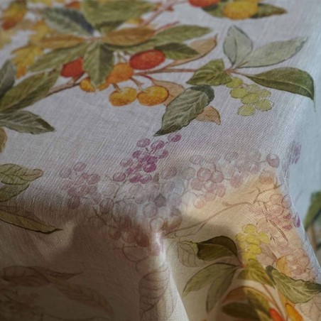 Vis A Vis Runner Tischdecke 45X170 Tessitura Toscana Arbousier aus Leinen