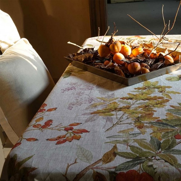 Runner Tovaglia Vis A Vis 45x170 Tessitura Toscana Arbousier colore Lino