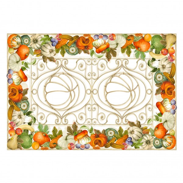 Tischdecke Quadrat aus Leinen 170x170 Toskanisches Weben Cenerentola Farbe Orange
