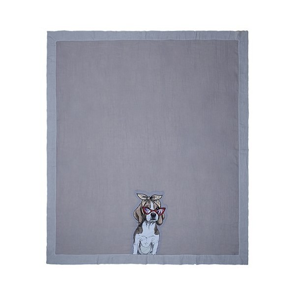 Plaid blanket 150x180 Maryplaid 6M68726 color Grey-Pearl