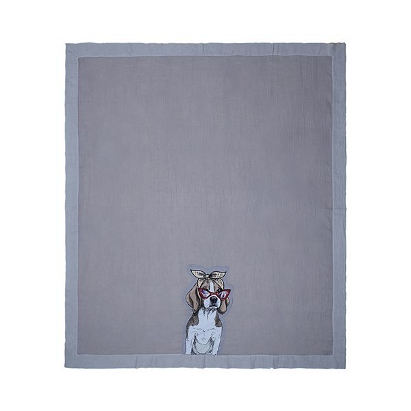 Coperta plaid 150x180 Maryplaid 6M68726 colore Grey-Perla