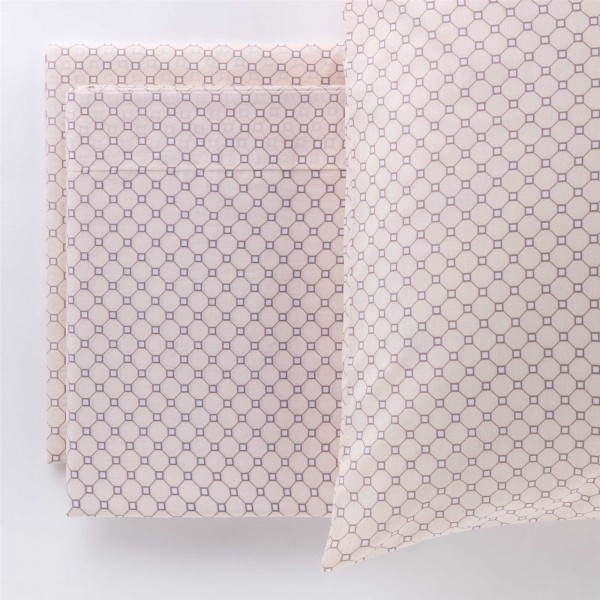 Completo lenzuola letto piazza e mezza Carillo Kaleido colore Beige