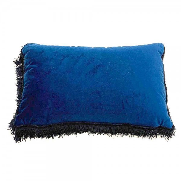 Cuscino arredo Carillo Nina velluto 30x40 cm color Blu notte