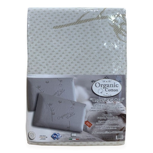 Coppia copriguanciali Niucci Organic Cotton Premium Quality