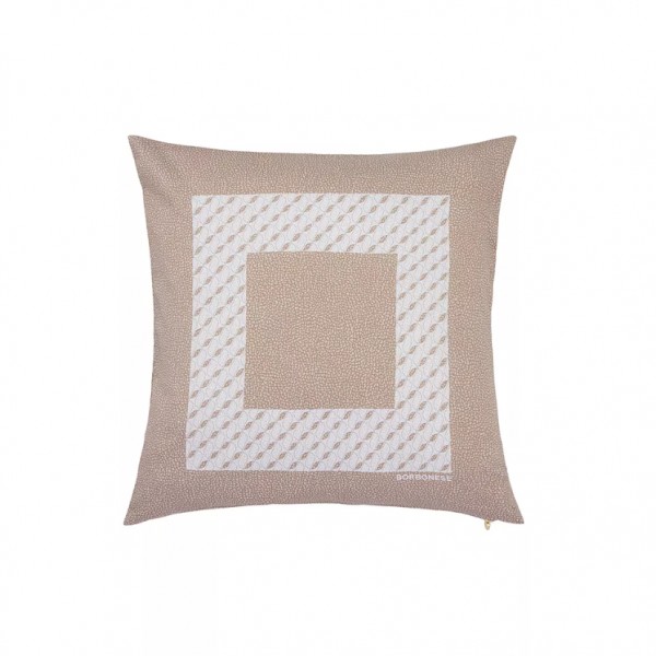 Cuscino arredo Borbonese 45X45 Dandy quadrato colore Tortora