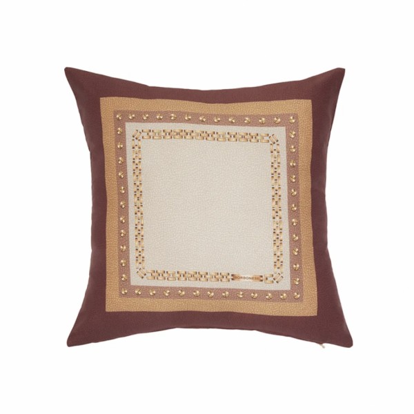 Cuscino arredo Borbonese 45X45 Posh quadrato colore Bordeaux