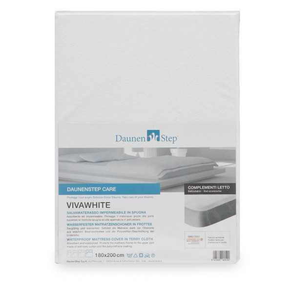 Protecteur de matelas éponge imperméable à l’eau daunenstep Vivawhite