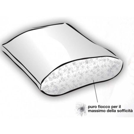 Diamant Feather Cushion DaunenStep - pour ceux qui dorment sur le dos ou sur le côté