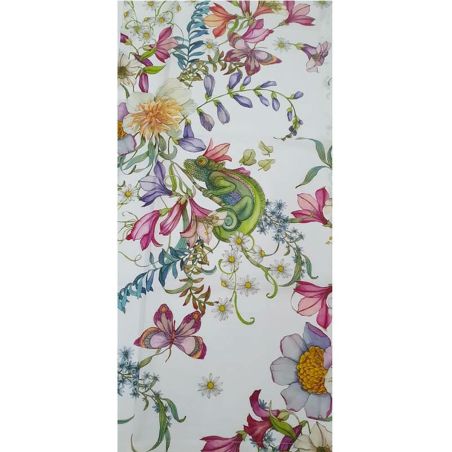 Runner Tovaglia Vis A Vis 45x170 Tessitura Toscana Semiramide colore Bianco