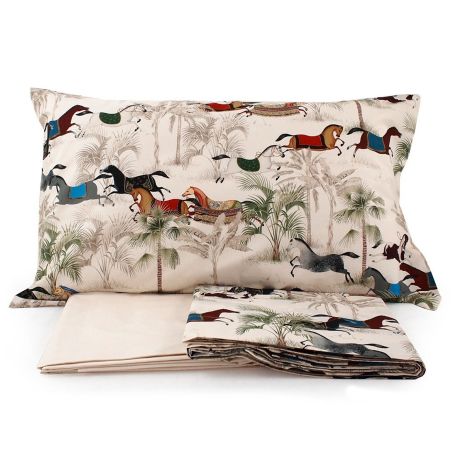 Parure Copripiumino letto Matrimoniale Tessitura Toscana Paseo colore Bianco