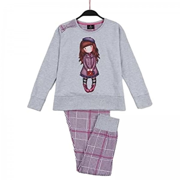 Pyjama mädchen Gorjuss Tween sweatshirt le beret tg 8 jahre farbe gris jaspe