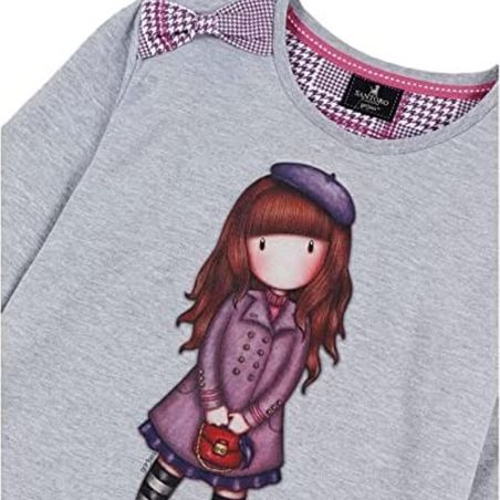 Pyjama fille Gorjuss Tween sweat-shirt le beret tg 8 ans couleur gris jaspe