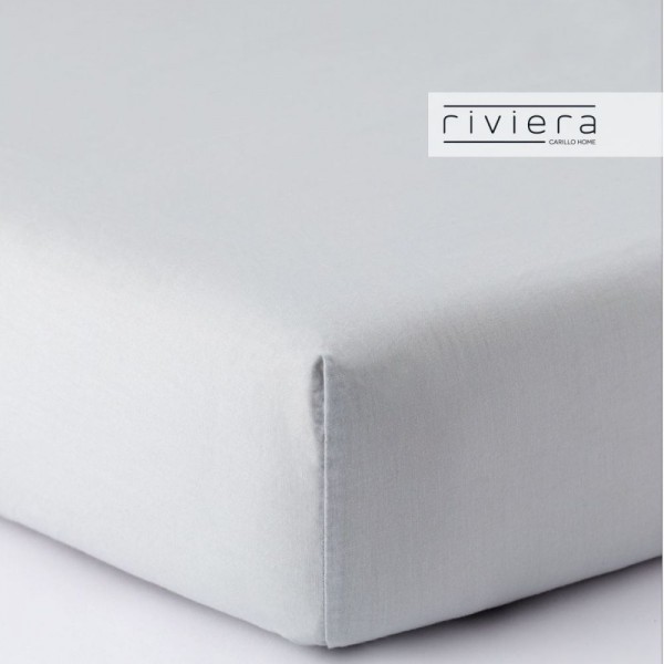 Completo lenzuola letto piazza e mezza Francese Carillo Riviera Freedom Grigio Perla