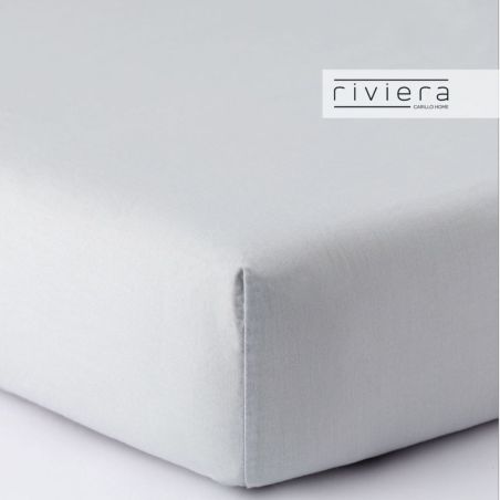 Completo lenzuola letto piazza e mezza Francese Carillo Riviera Freedom Grigio Perla