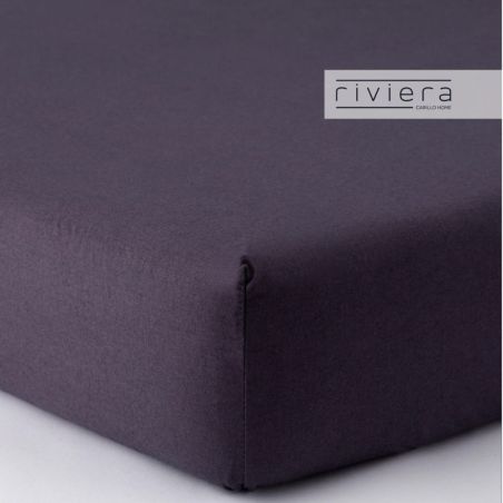 Completo lenzuola letto piazza e mezza Carillo Riviera Freedom Grigio Carbone