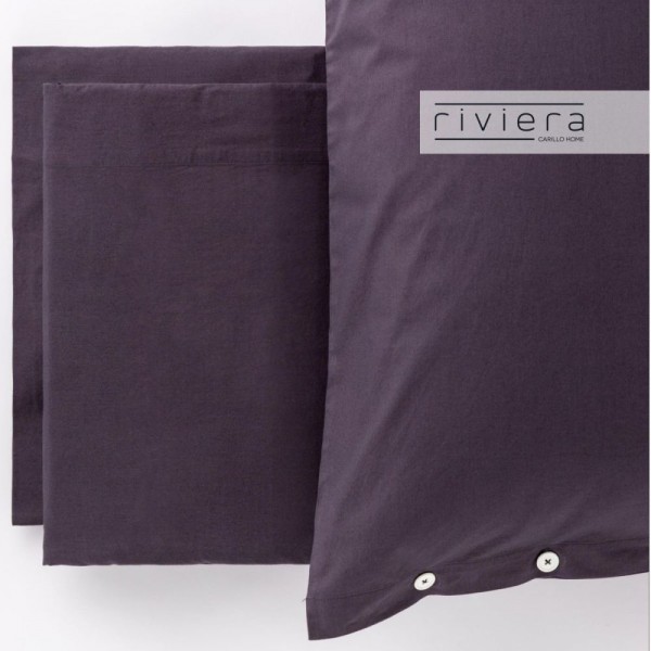 Completo lenzuola letto singolo Carillo Riviera Freedom Grigio Carbone