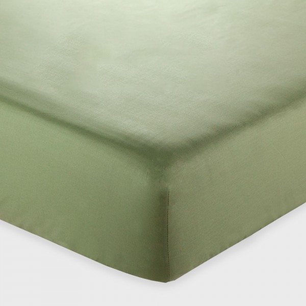 Completo lenzuola letto piazza e mezza francese Andrea Home I Colorissimi in tinta unita Verde Celadon