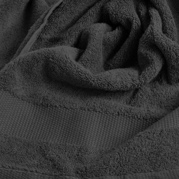 Coppia asciugamani viso + ospite Andrea Home JSuperSoft Nero