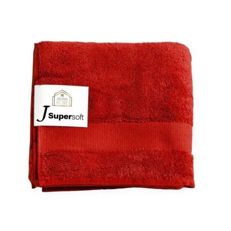 Coppia asciugamani viso + ospite Andrea Home JSuperSoft Bordeaux