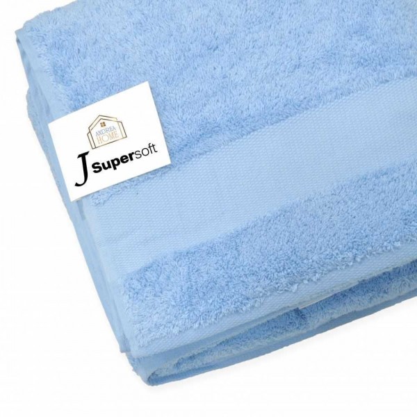 Telo Doccia Extralarge Andrea Home JSuperSoft Azzurro