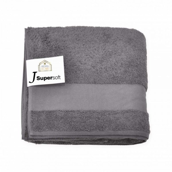 Telo Doccia Extralarge Andrea Home JSuperSoft Grigio Scuro