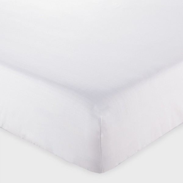 Draps housse pour lit matrimonial Andrea Home I Colorissimi en uni Blanc