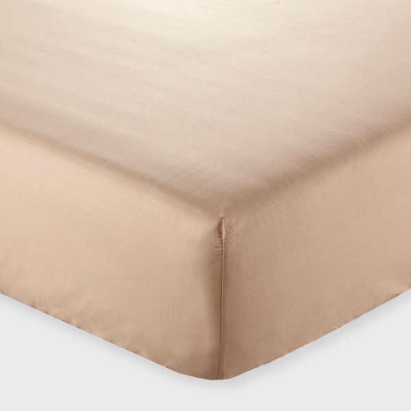 Draps housse pour lit matrimonial Andrea Home I Colorissimi en uni Biscuits croustillants