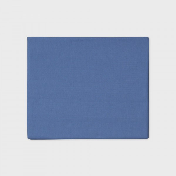 Draps housse pour lit matrimonial Andrea Home I Colorissimi en uni Fumée bleue