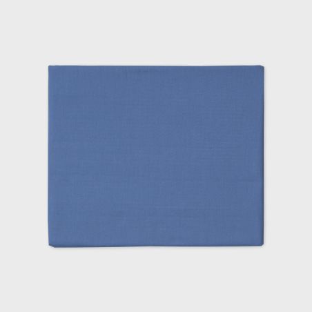 Draps housse pour lit matrimonial Andrea Home I Colorissimi en uni Fumée bleue