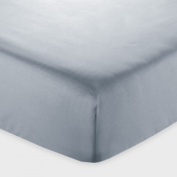 Spannbettlaken für Doppelbett Andrea Home I Colorissimi in Uni-Farbe Zuckerpapier