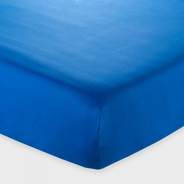 Spannbettlaken für Doppelbett Andrea Home I Colorissimi in Uni-Farbe blauer Lavendel