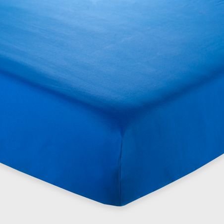 Draps housse pour lit matrimonial Andrea Home I Colorissimi en uni lavande bleue