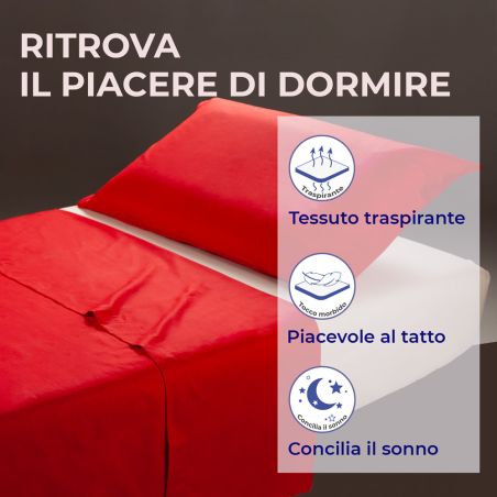 Lenzuolo sotto con angoli letto Singolo Andrea Home I Colorissimi in tinta unita Biscotto Croccante