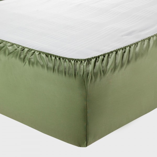 Lenzuolo sotto con angoli letto Singolo Andrea Home I Colorissimi in tinta unita Verde Celadon