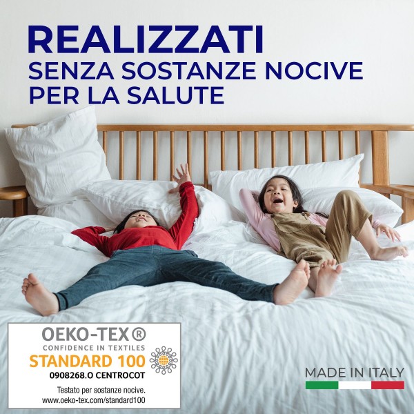 Lenzuolo sopra letto matrimoniale Andrea Home I Colorissimi in tinta unita Aloe