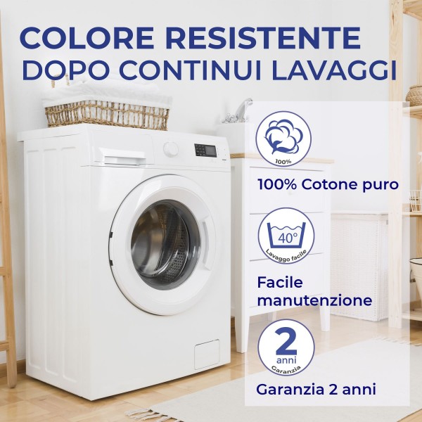 Completo Lenzuola Una Piazza e Mezza Seul in Cotone (2 Colori) - Arredo per  la casa